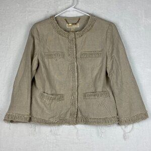 Michael Kors Jacket Womens Size 6 Lightweight Casual Pockets Ladies Short Jacket